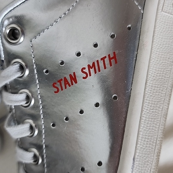 RARE Adidas Stan Smith Space Suit Silver Sneakers Athletic Luxury Limited - Picture 9 of 15